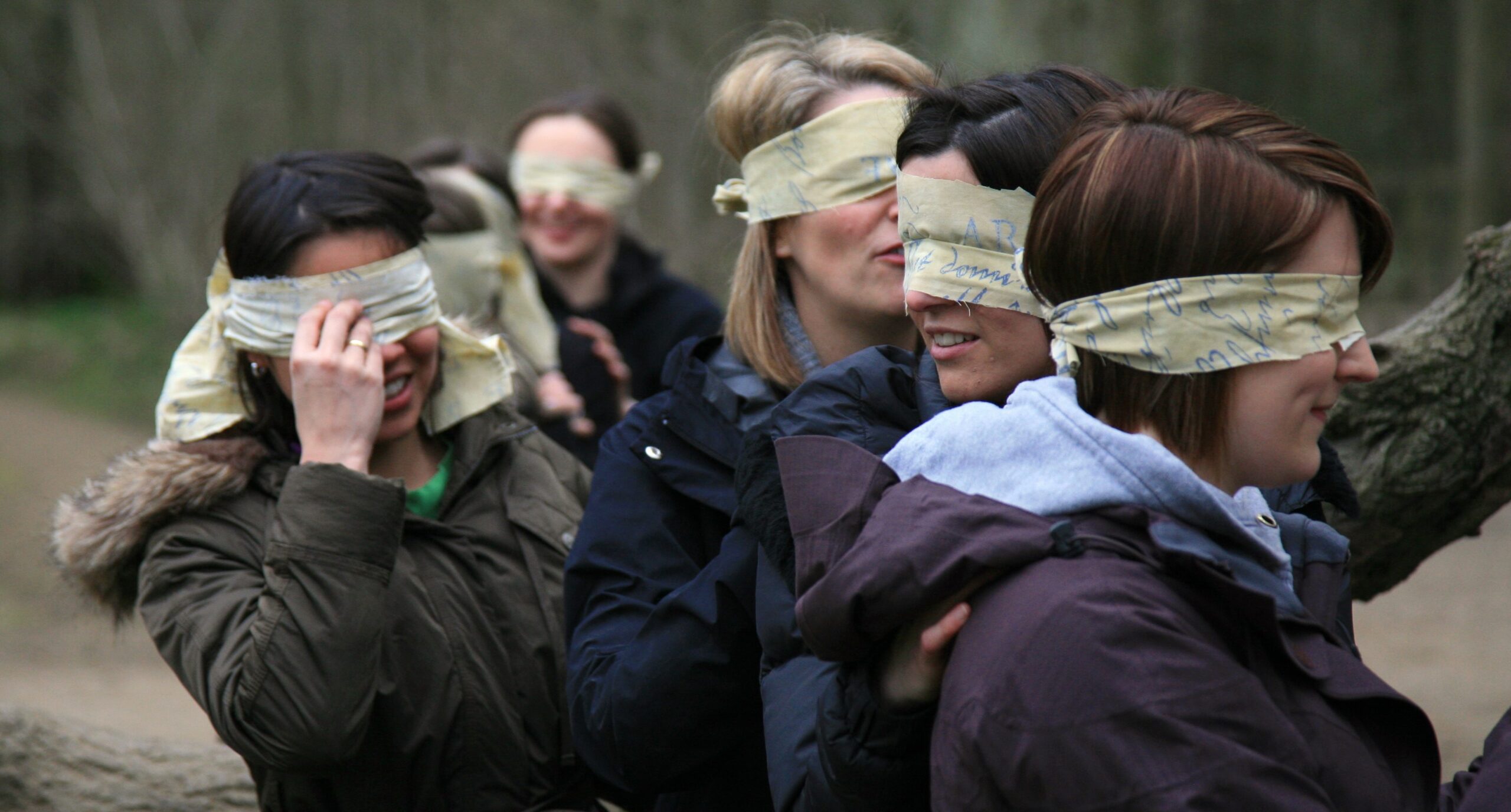 BlindfoldCrop Team Exercise Trust Teamwork
